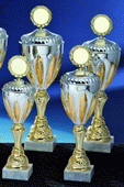 POKAL Serie "Paula",silber-gold, 52 cm